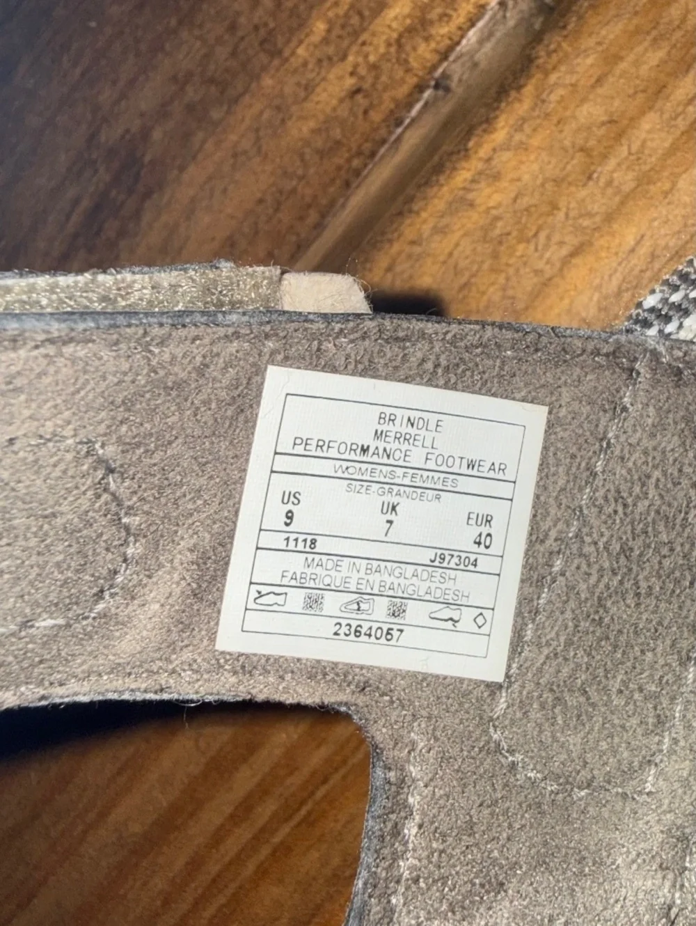 Merrell Brindle Performance Footwear Memory Foam Sandals US 9